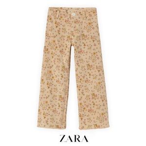 Zara Kids Floral Sailor Jeans